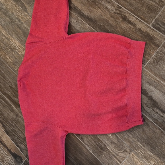 Port & Co Heather Red Fleece Crewneck Long Sleeve Sweatshirt, Women's S Men's XS - Picture 12 of 14